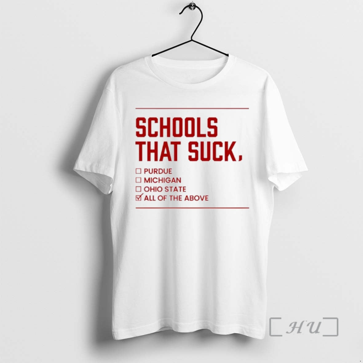 Officials Indiana Schools That Suck All Of The Above Ornaments T-Shirts, Hoodie, Sweatshirt | PrintMintTees.com