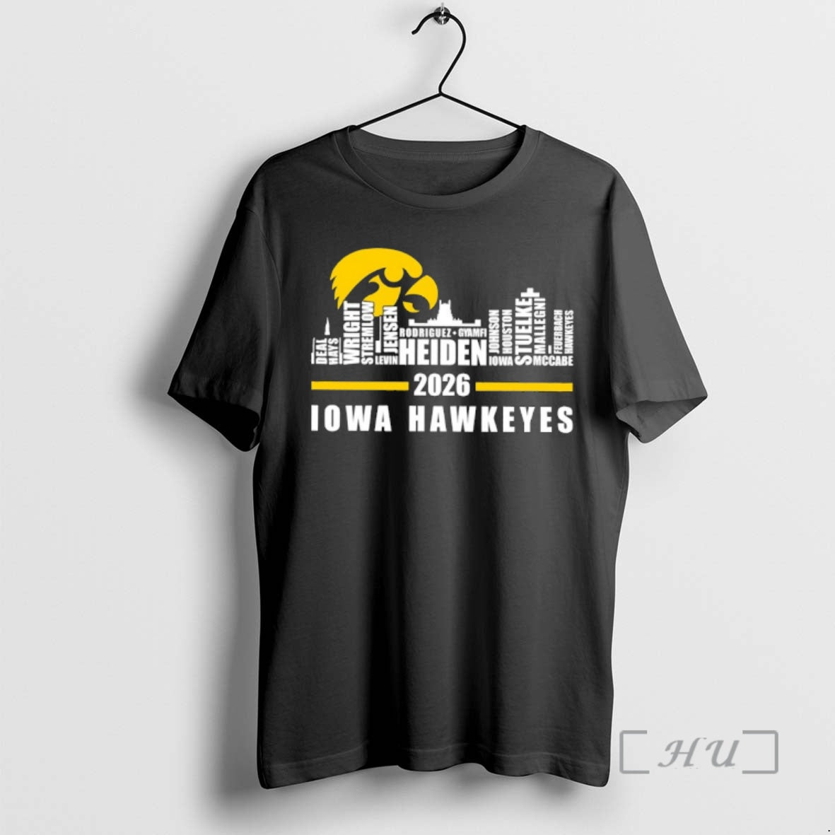Officials Iowa Hawkeyes 2026 Player Name Skyline City T-Shirts, Hoodie, Sweatshirt | PrintMintTees.com