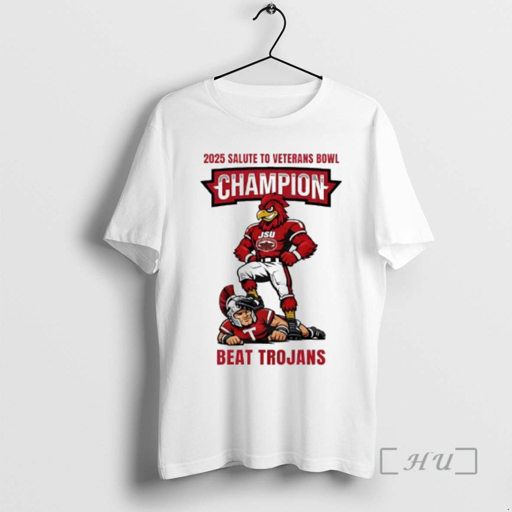 Officials Jsu Beat Trojans 2025 Salute To Veterans Bowl Champion T-Shirts, Hoodie, Sweatshirt | PrintMintTees.com