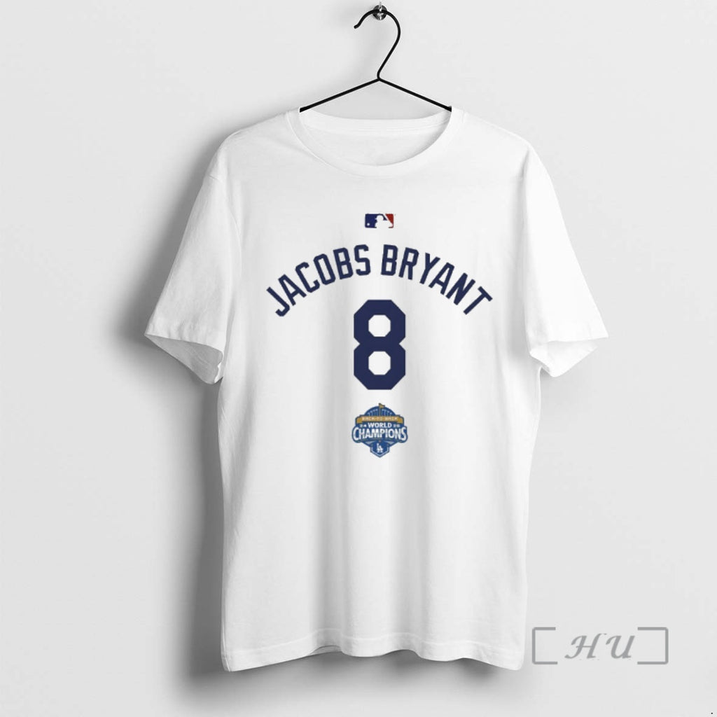 Officials Jacobs Bryant 8 Back To Back Champs World Champions T-Shirts, Hoodie, Sweatshirt | PrintMintTees.com