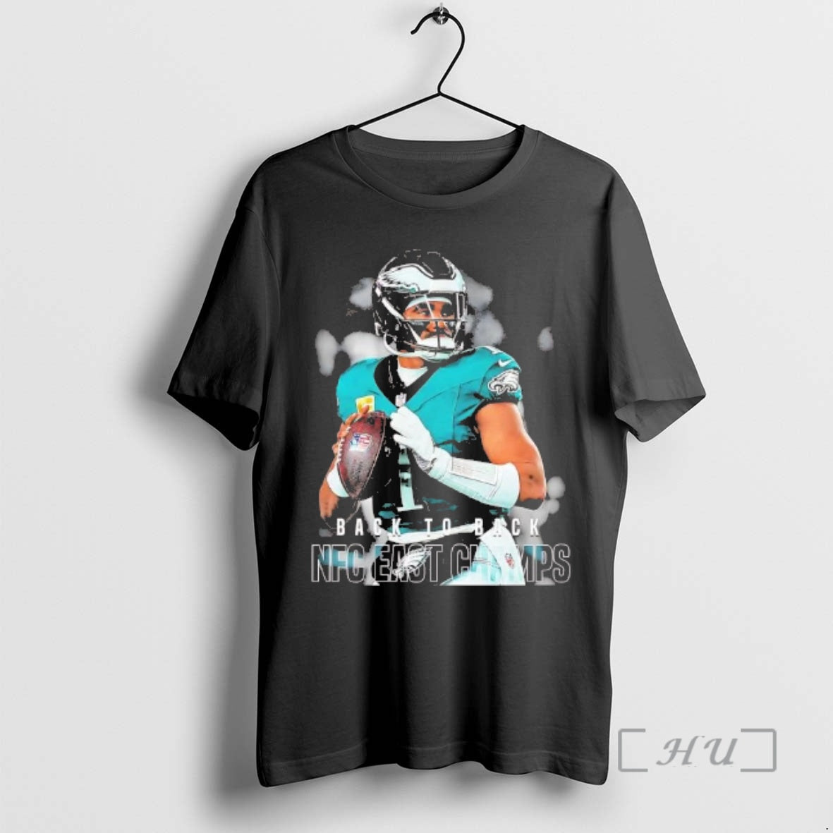 Officials Jalen Hurts 2025 Back To Back Nfc East Champs T-Shirts, Hoodie, Sweatshirt | PrintMintTees.com