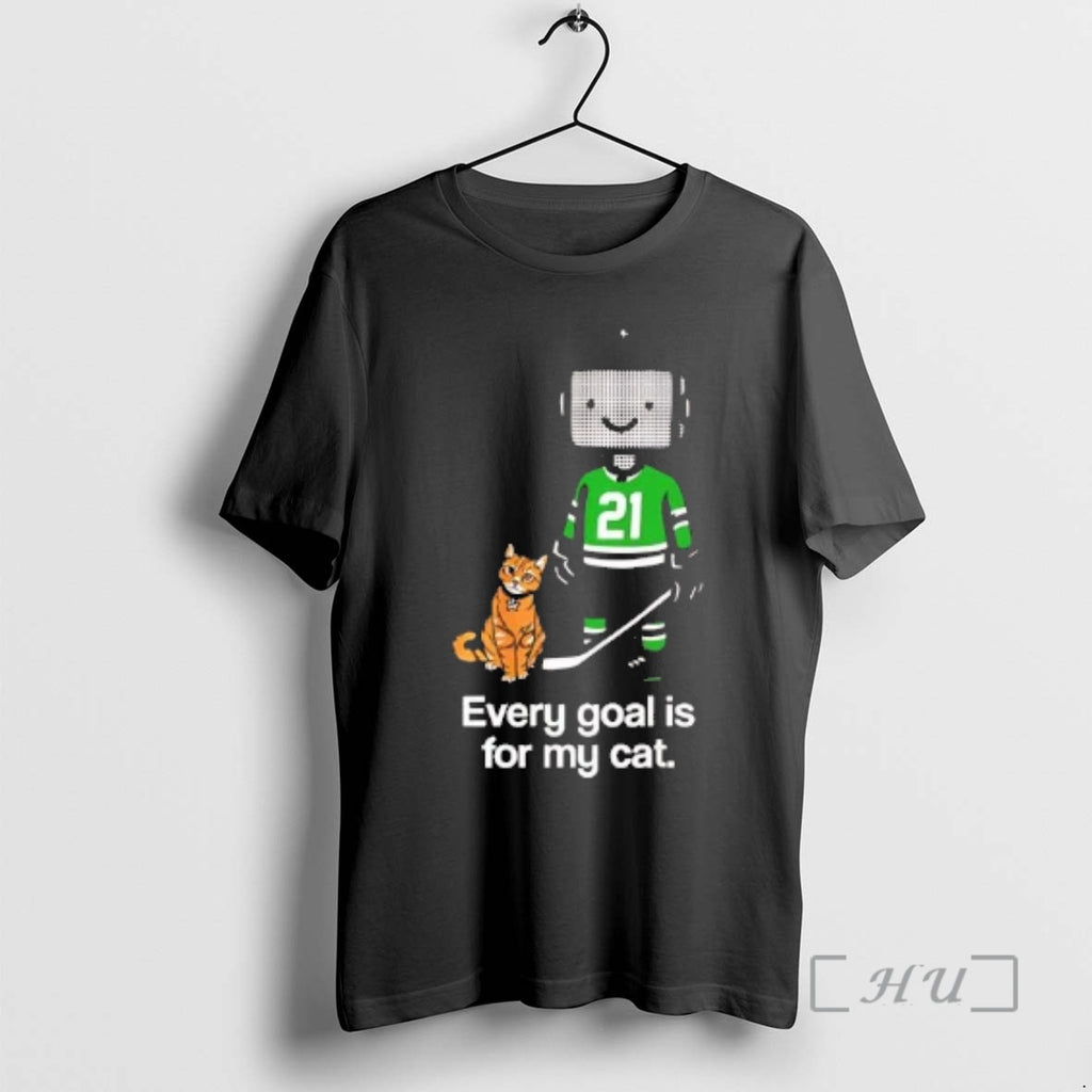 Officials Jason Robertson Every Goal For My Cat Dallas Stars T-Shirts, Hoodie, Sweatshirt | PrintMintTees.com