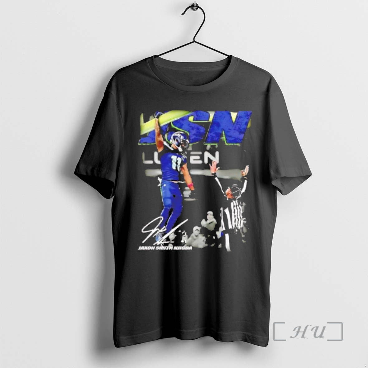 Officials Jaxon Smith Njigba Leads In Receiving Yards Signature T-Shirts, Hoodie, Sweatshirt | PrintMintTees.com