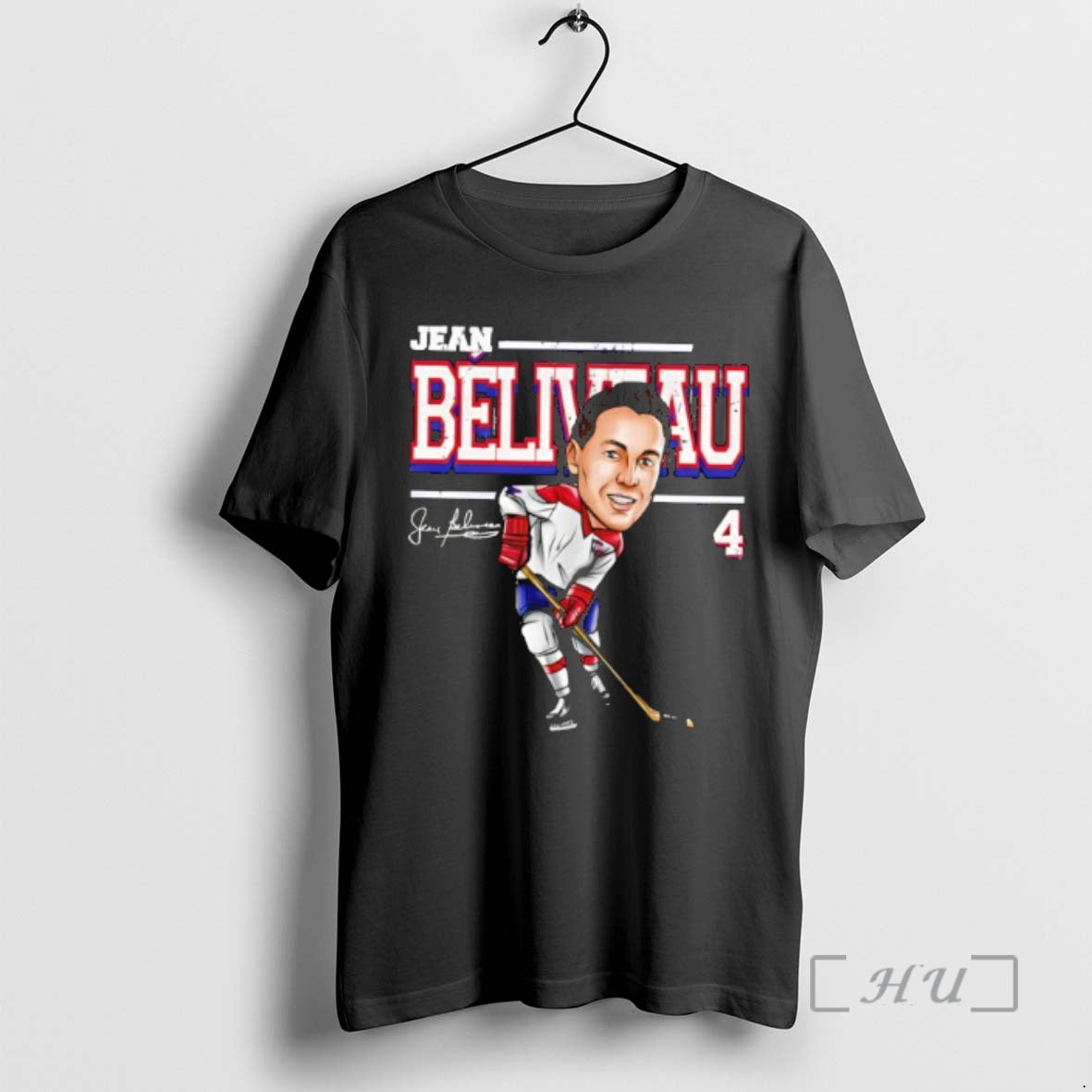Officials Jean Beliveau Montreal Cartoon Signature Hockey Player T-Shirts, Hoodie, Sweatshirt | PrintMintTees.com