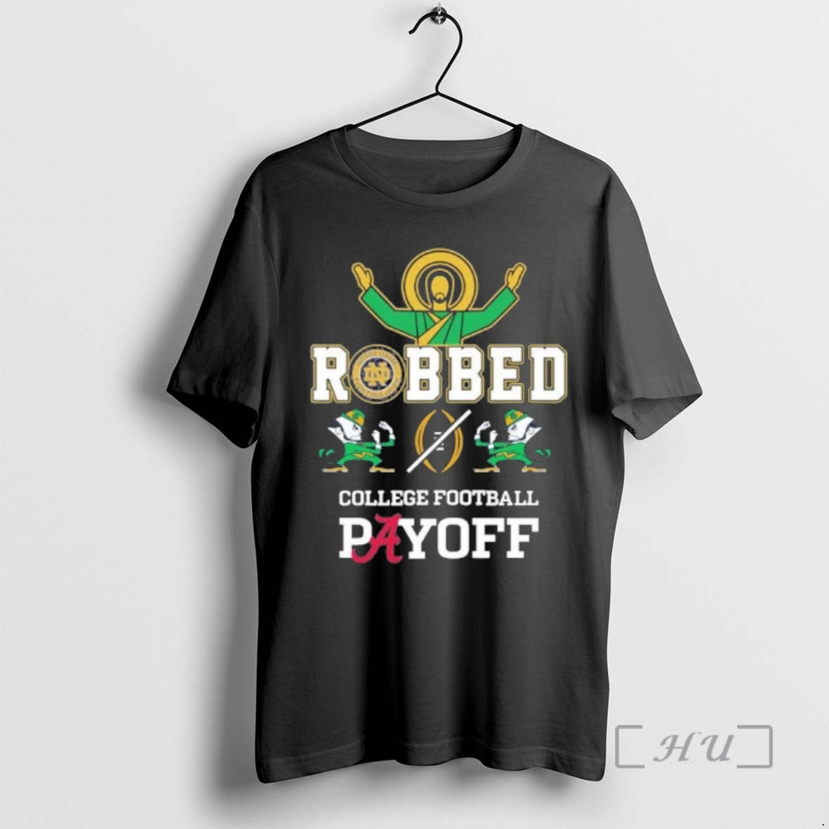 Officials Jesus Irish Robbed Playoff Cfp T-Shirts, Hoodie, Sweatshirt | PrintMintTees.com
