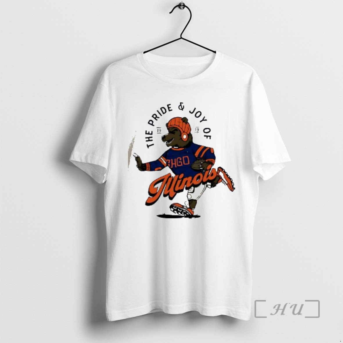Officials Juinois Pride And Joy Tee Chicago Bear Mascot Hoodie, Sweatshirt | PrintMintTees.com
