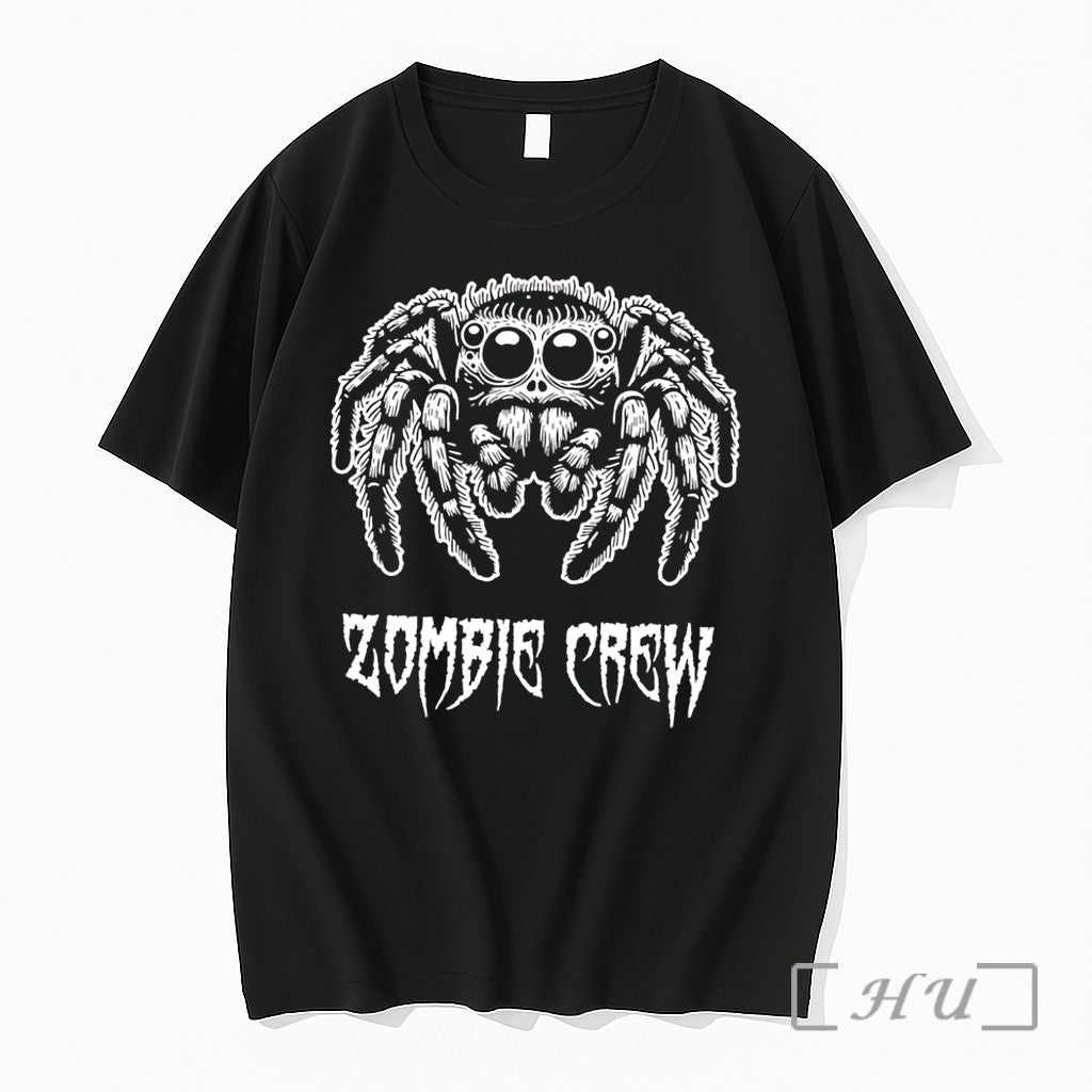 Officials Jumping Spider Arachnid Invertebrate Animal Zombie Crew Creatures Black
