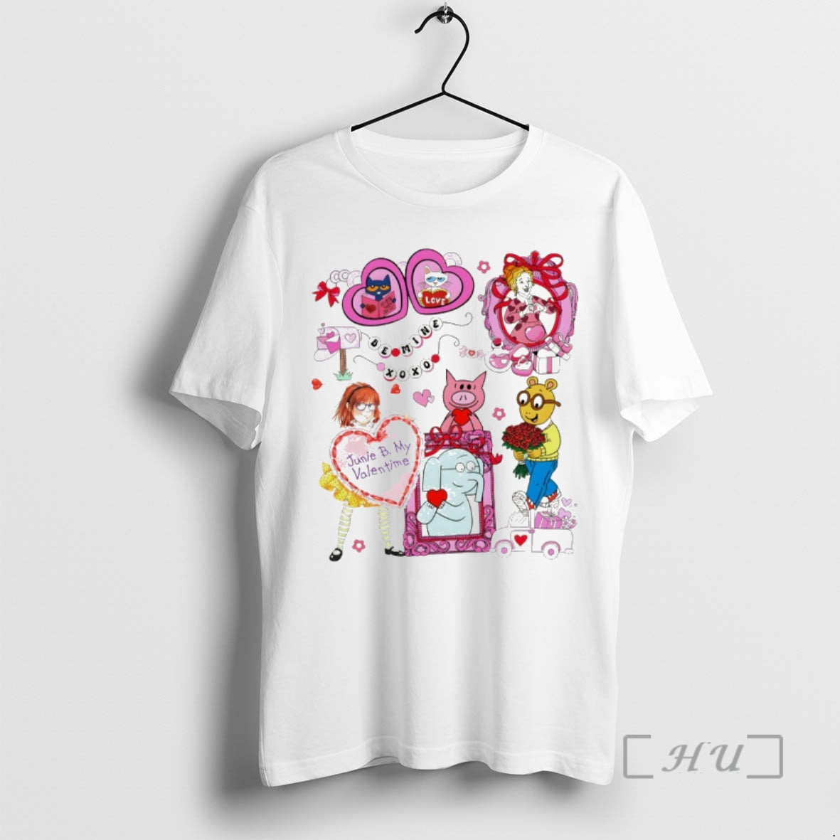 Officials Junie B Jones Childrens Book Be Mine Xoxo Valentine Day 2026 Premium T Shirts Hoodie, Sweatshirt