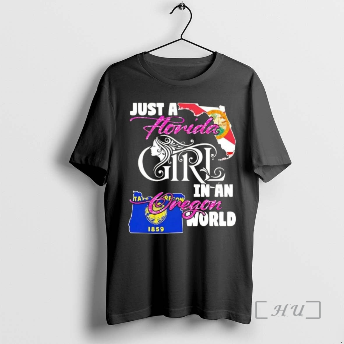 Officials Just A Florida Girl In A Oregon World T-Shirts, Hoodie, Sweatshirt | PrintMintTees.com