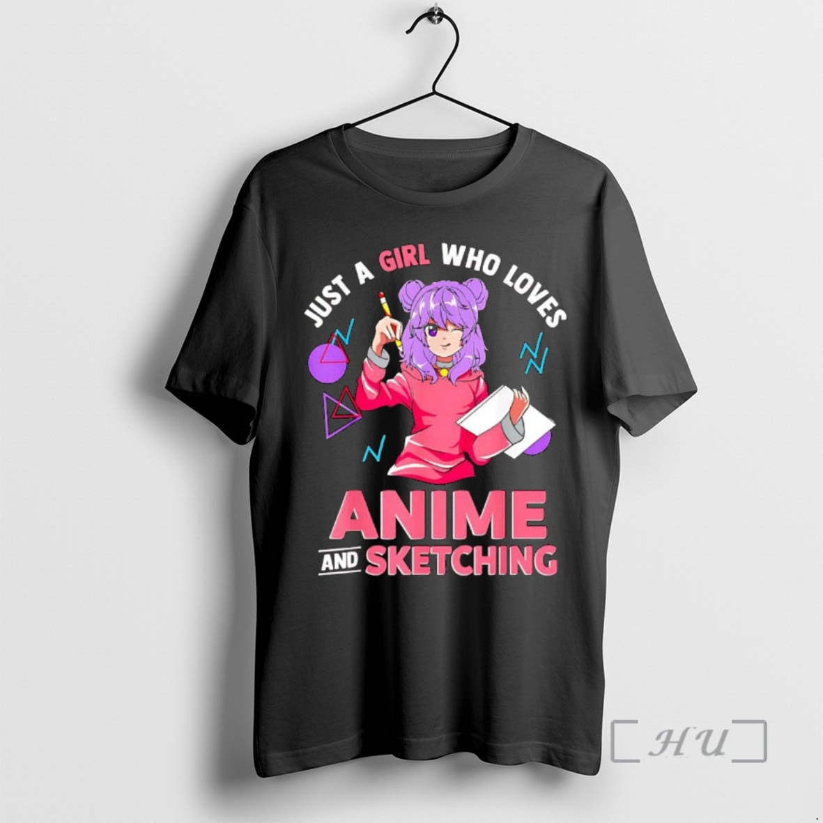 Officials Just Girl Who Loves Anime Sketching T-Shirts, Hoodie, Sweatshirt