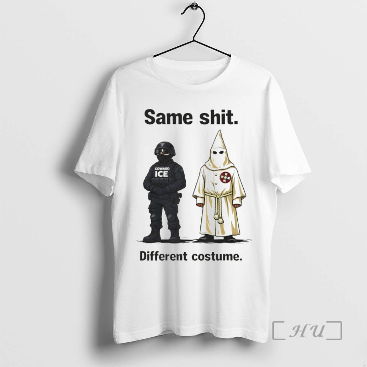 Officials Kkk Same Shit Different Costume Anti Fascist Abolish Ice T-Shirts, Hoodie, Sweatshirt | PrintMintTees.com