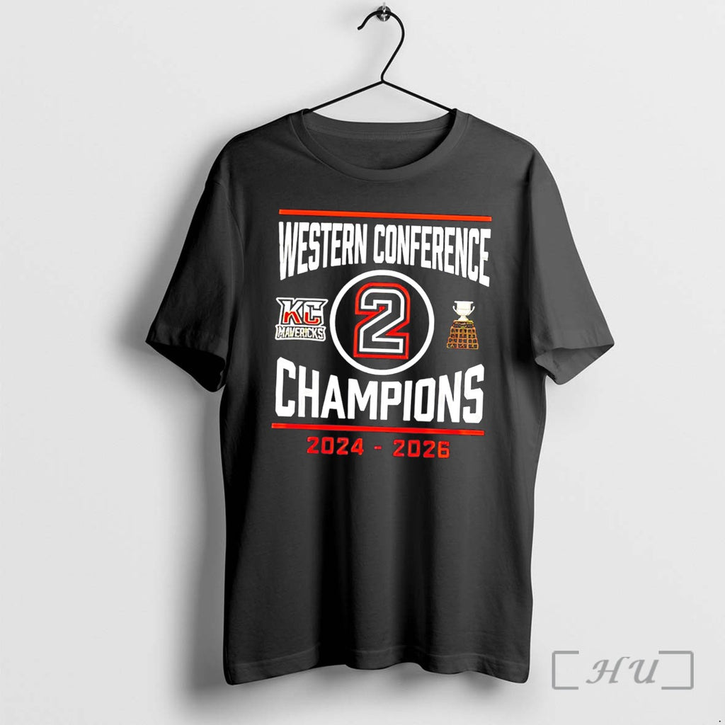 Officials Kansas City Mavericks 2026 Western Conference Champions 2 Time Tee Premium T Shirts Sweater