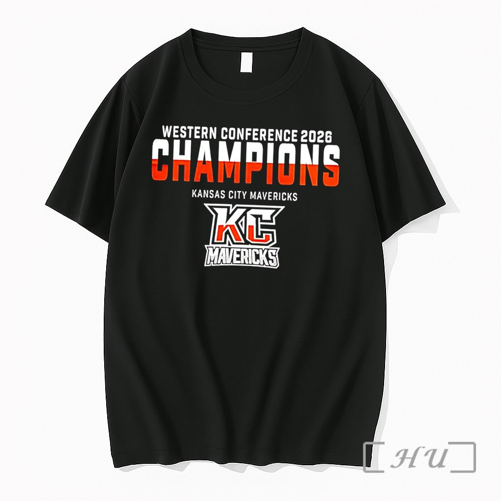 Officials Kansas City Mavericks Western Conference Hockey Champions 202 Logo Tee Premium T Shirts Sweater