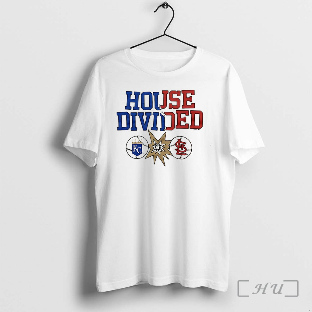 Officials Kansas City Royals Vs St Louis Cardinals House Divided Tee Premium T Shirts Sweater