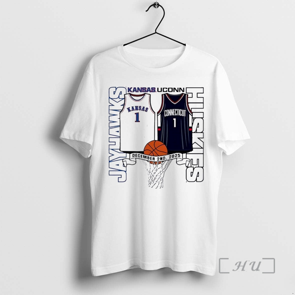 Officials Kansas Jayhawks Vs Uconn Huskies Matchup T-Shirts, Hoodie, Sweatshirt