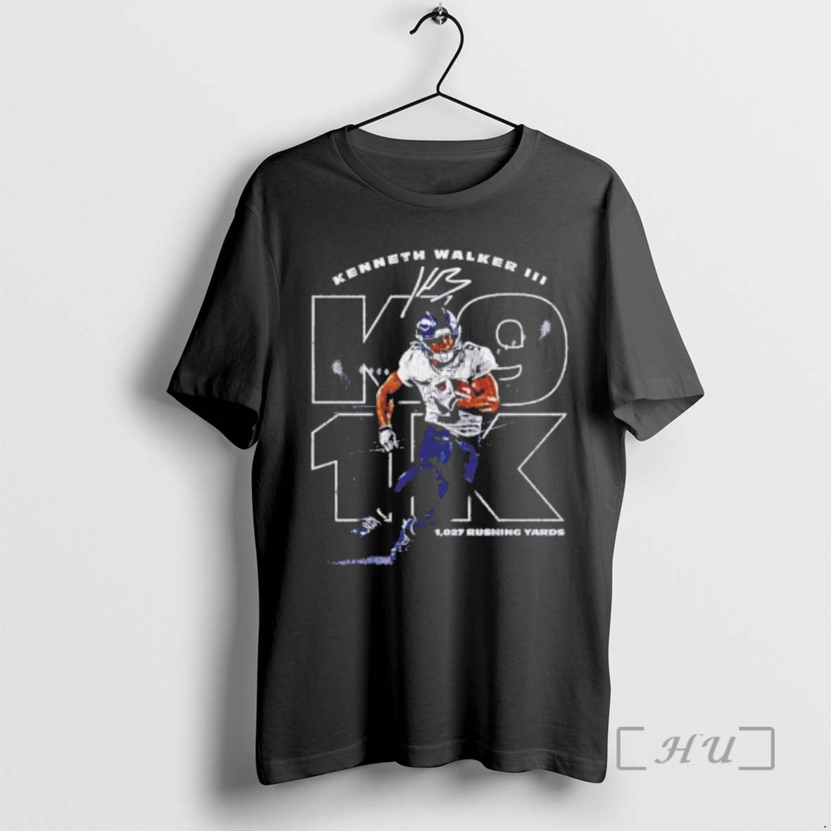 Officials Kenneth Walker Iii 1027 Rushing Yards Signature T-Shirts, Hoodie, Sweatshirt