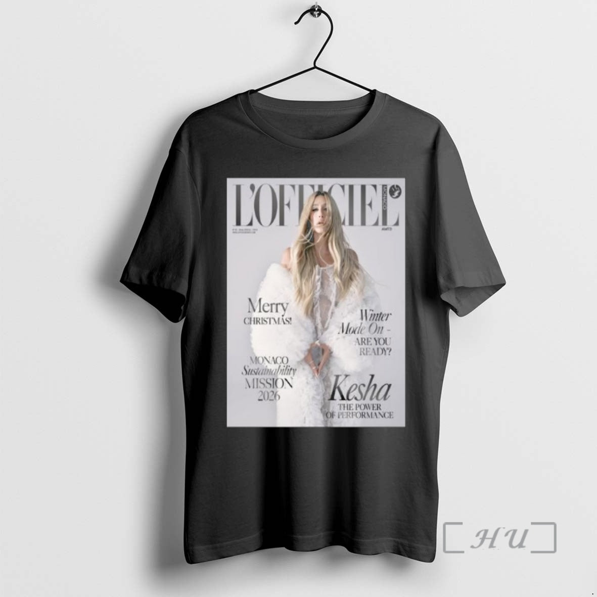 Officials Kesha The Power Of Performance On Lofficiel Monaco Winter Issue Monaco Sustainability Mission 2026 T-Shirts,...