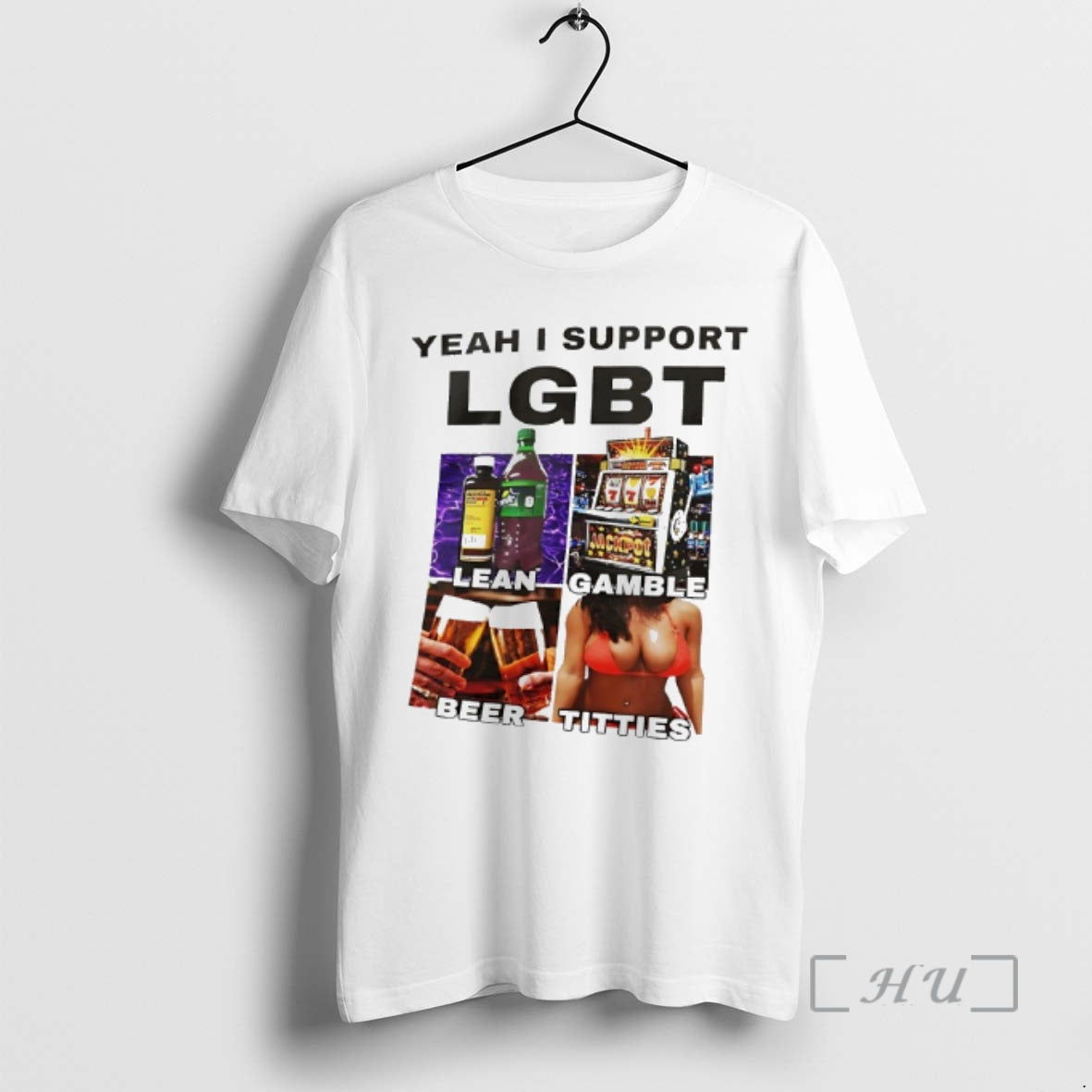 Officials Lean Gamble Beer Titties Yeah I Support Lgbt Graphic T-Shirts, Hoodie, Sweatshirt | PrintMintTees.com