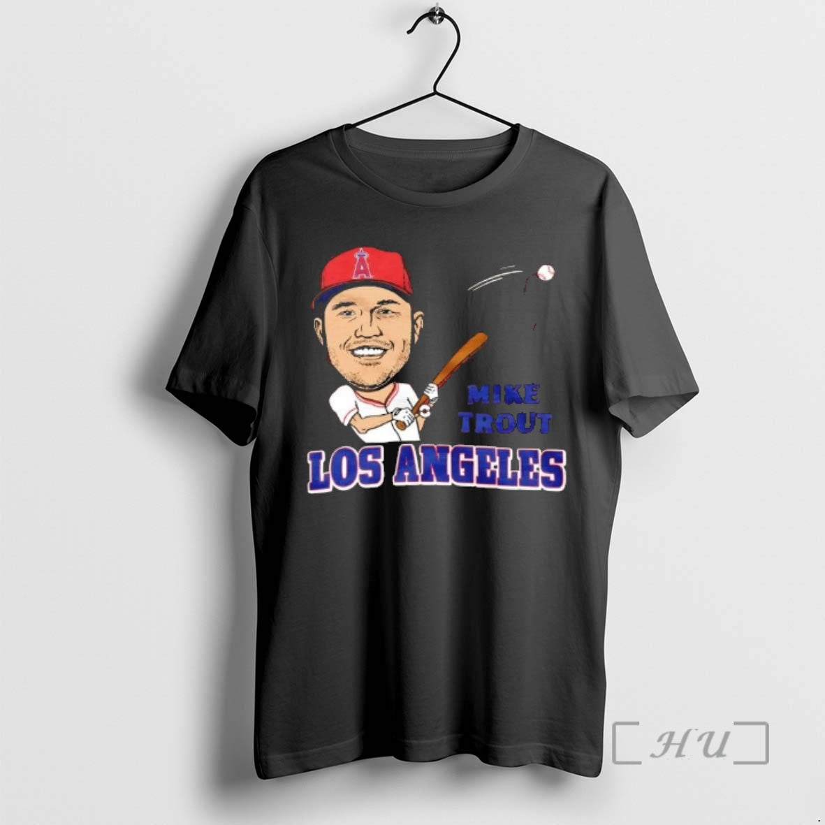 Officials Los Angeles Angels Mike Trout Baseball Caricature T-Shirts, Hoodie, Sweatshirt | PrintMintTees.com