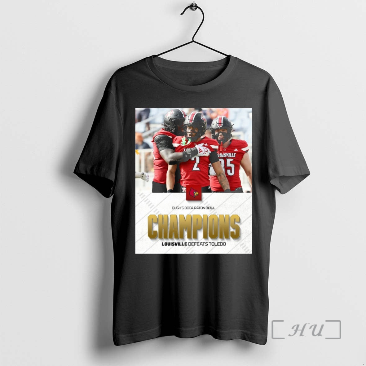 Officials Louisville Cardinals Defeated Toledo Rockets 2025 Bushs Boca Raton Bowl Champions T-Shirts, Hoodie, Sweatshirt