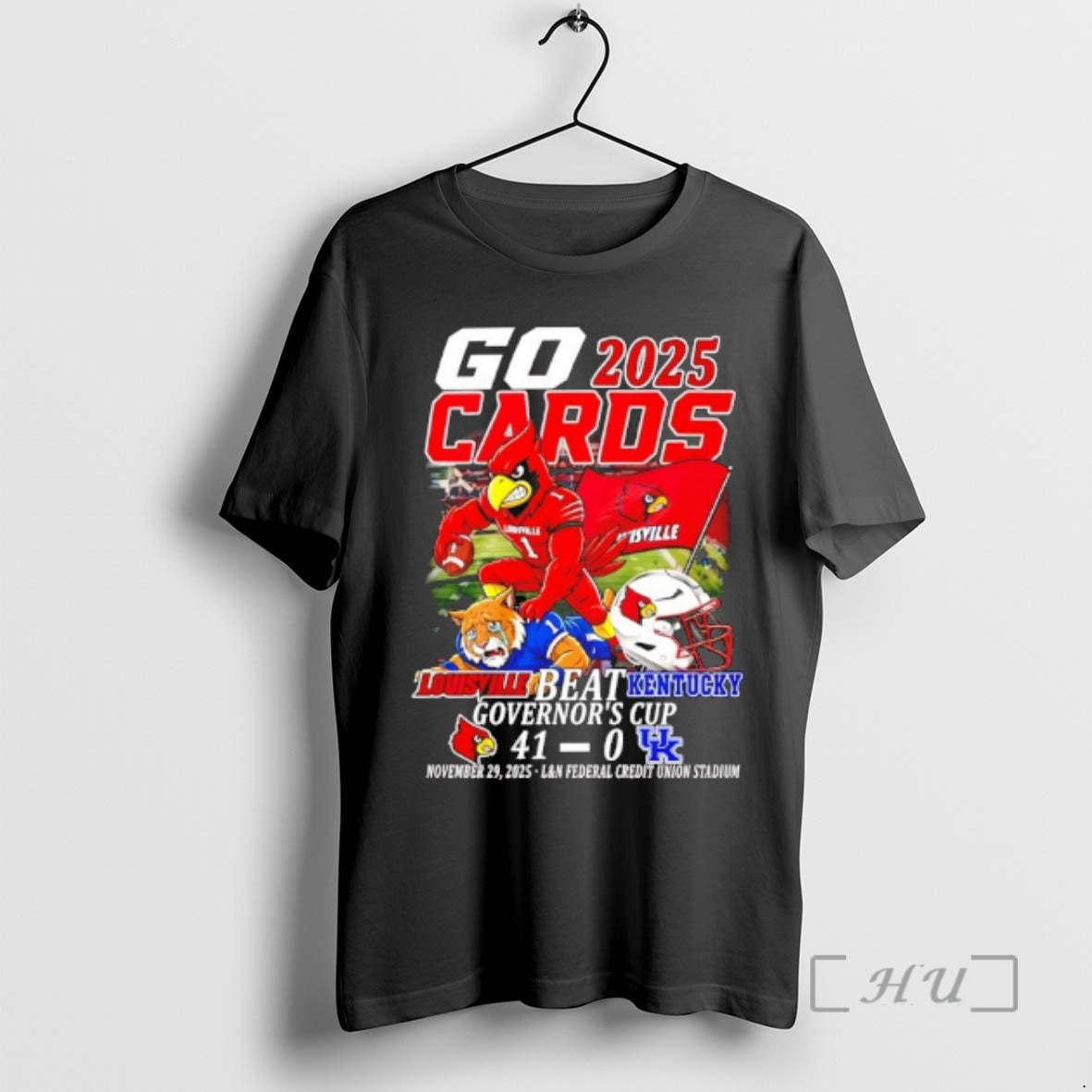 Officials Louisville Beat Kentucky Governors Cup Go Cards 2025 41 0 Score Premium T Shirts Hoodie, Sweatshirt