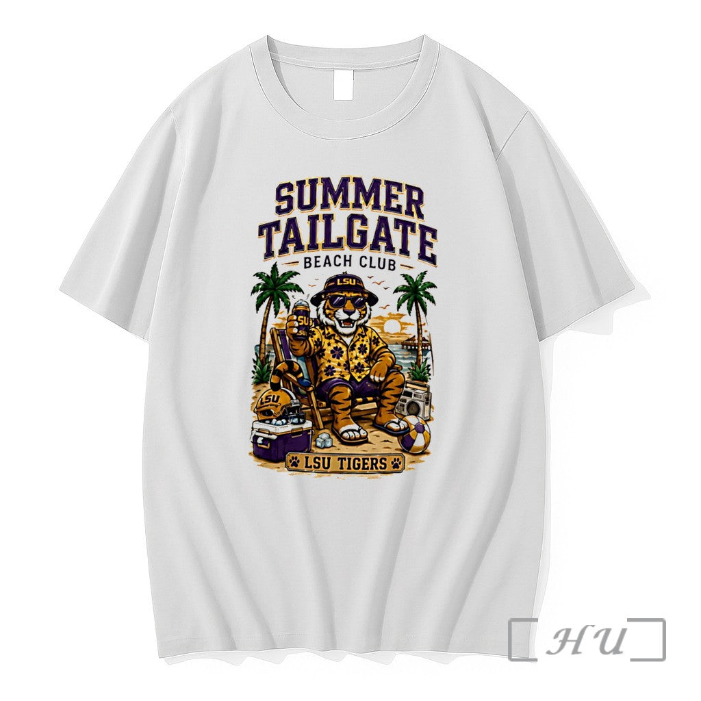 Officials Lsu Tigers Summer Tailgate Beach Club Mascot Tee
