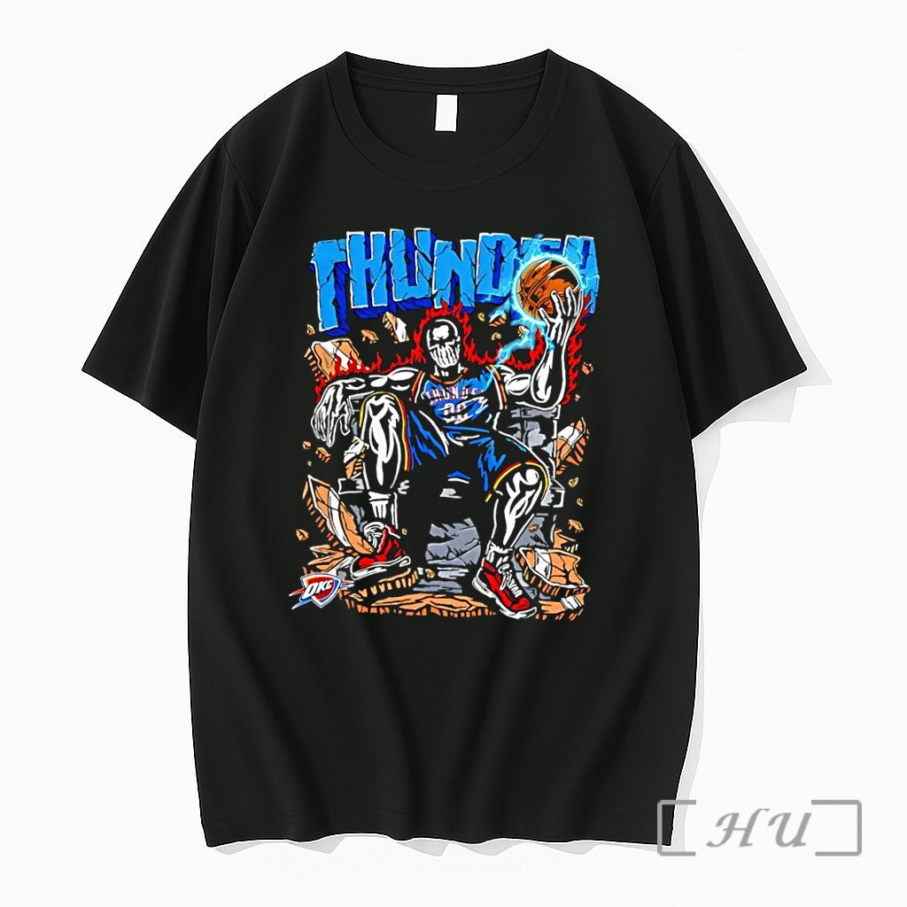 Officials Luguentz Dort Oklahoma City Thunder Nba Thunder Thunder 25 Okc Black Premium T Shirts