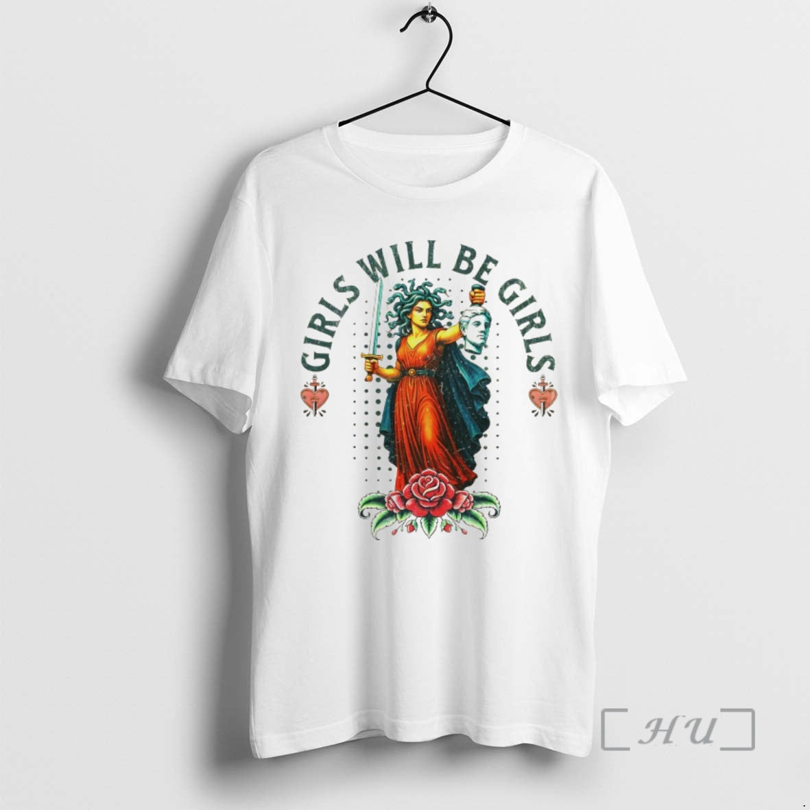Officials Medusa With The Head Of Perseus Girls Will Be Girls Vintage Premium T Shirts Hoodie, Sweatshirt | PrintMintTees.com