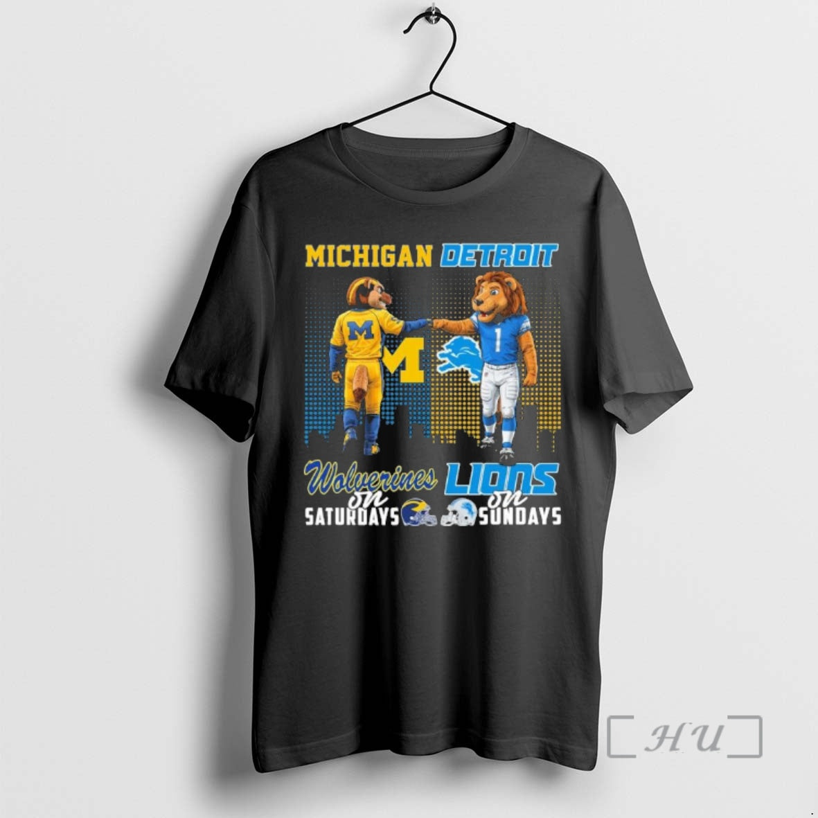 Officials Michigan Vs Lions Mascot On Saturdays And On Sundays T-Shirts, Hoodie, Sweatshirt | PrintMintTees.com