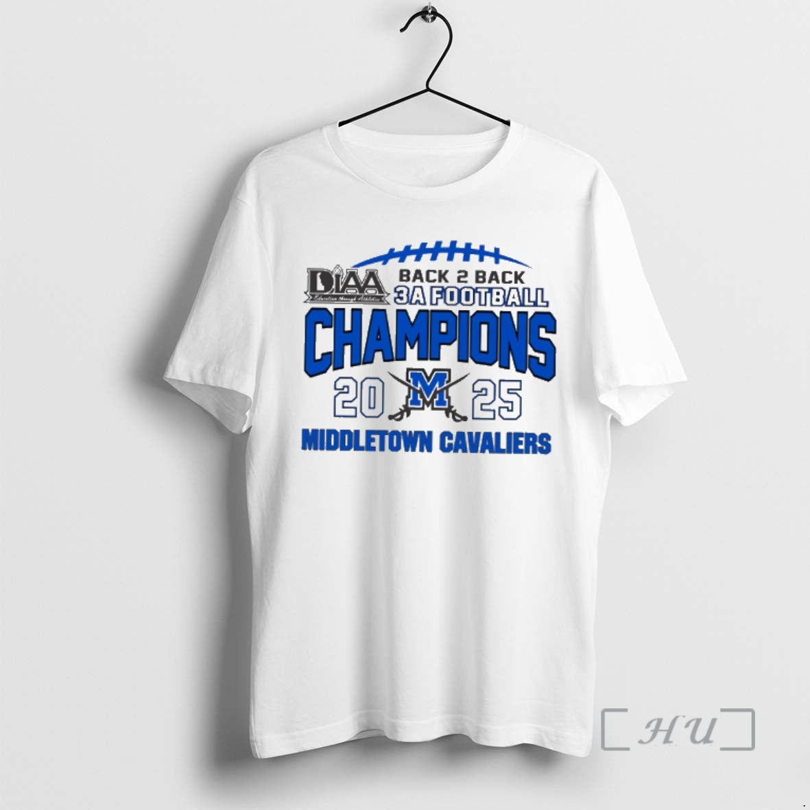 Officials Middletown Cavaliers 2025 Diaa Back To Back Class 3a Football Champions Premium T Shirts Hoodie, Sweatshirt