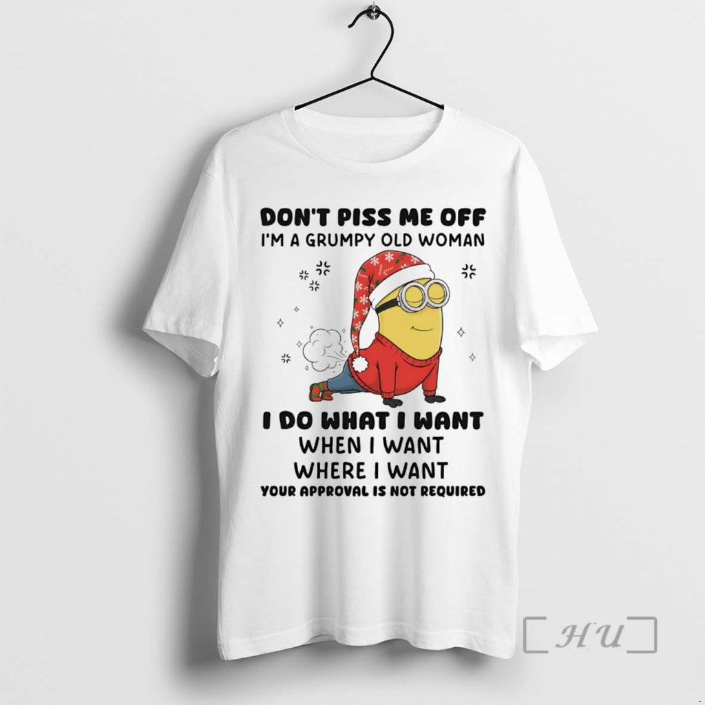 Officials Minion Dont Piss Me Off I Do What I Want Christmas Premium T Shirts Hoodie, Sweatshirt | PrintMintTees.com
