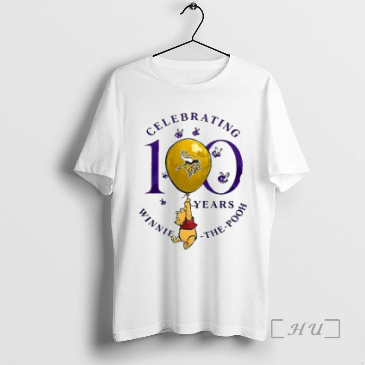 Officials Minnesota Vikings X Winnie The Pooh 100th Anniversary T-Shirts, Hoodie, Sweatshirt | PrintMintTees.com