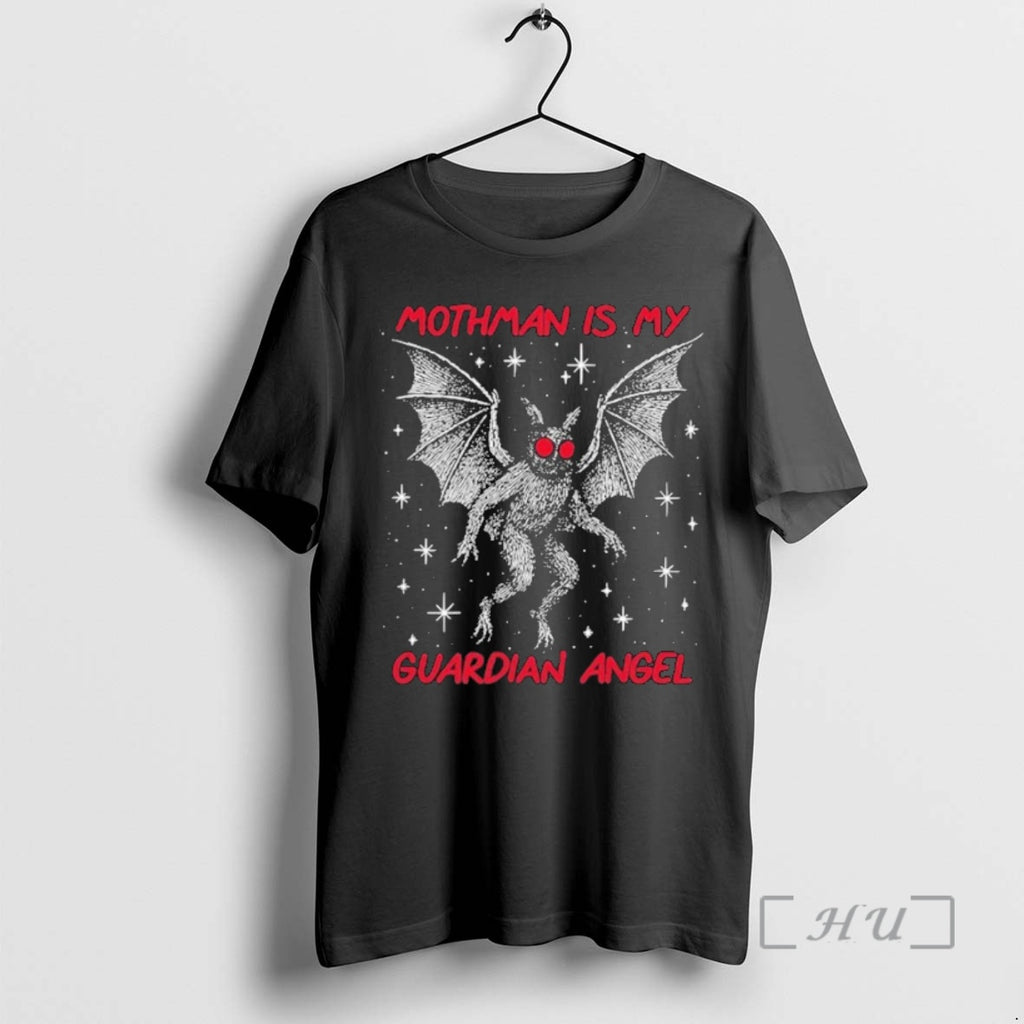 Officials Moth Man Is My Guardian Angel T-Shirts, Hoodie, Sweatshirt | PrintMintTees.com