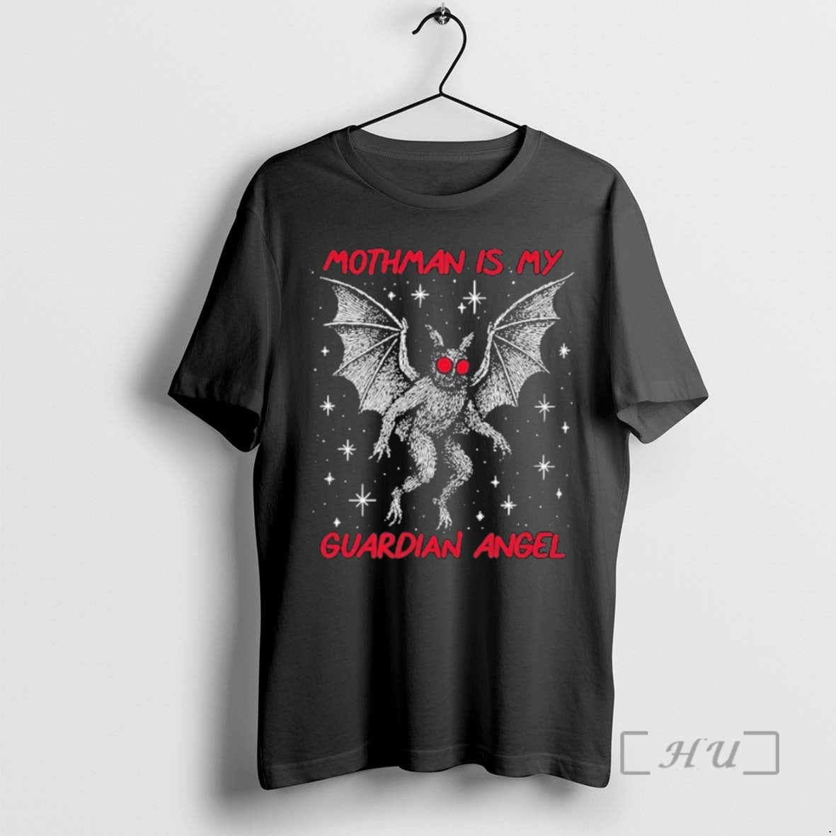 Officials Moth Man Is My Guardian Angel T-Shirts, Hoodie, Sweatshirt | PrintMintTees.com