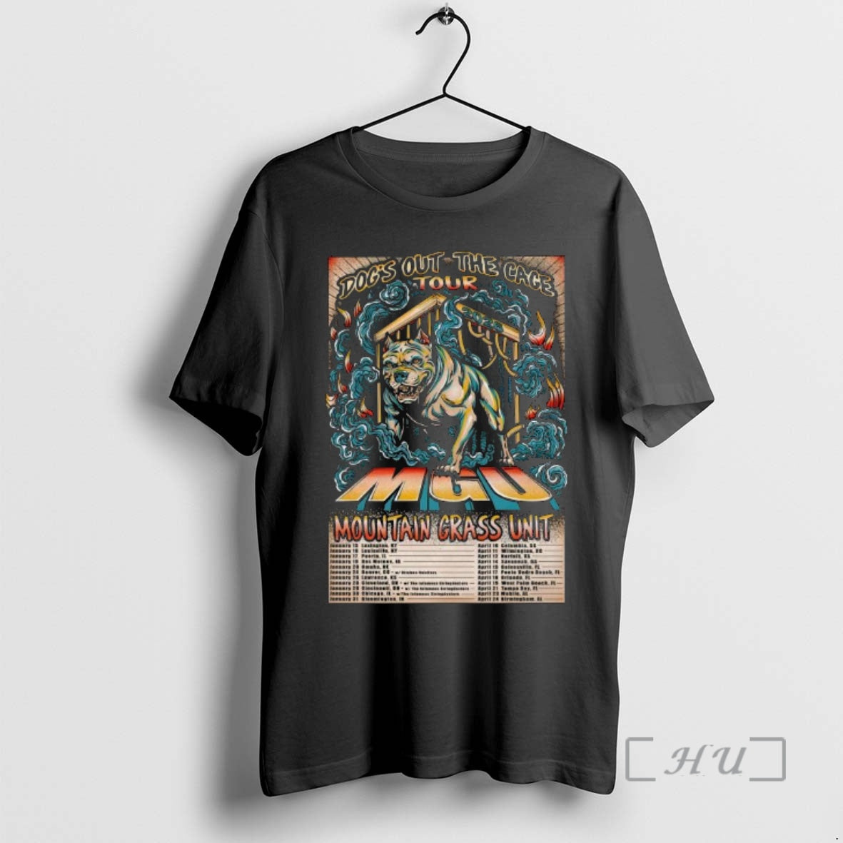 Officials Mountain Grass Unit Tour Dogs Out The Cage 2026 T-Shirts, Hoodie, Sweatshirt | PrintMintTees.com