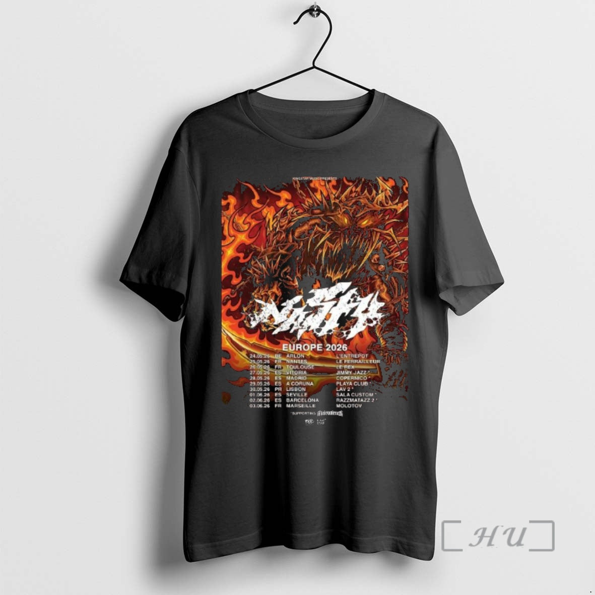 Officials Nasty Europe Tour 2026 T-Shirts, Hoodie, Sweatshirt | PrintMintTees.com