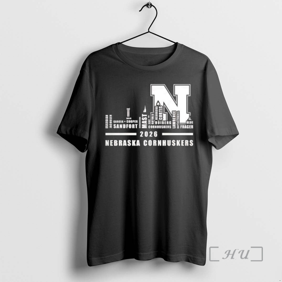 Officials Nebraska Cornhuskers Player Names 2026 Skyline Graphic T-Shirts, Hoodie, Sweatshirt | PrintMintTees.com