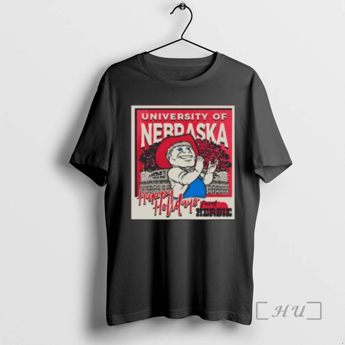 Officials Nebraska Huskers Snowy Polaroid Circle Black T-Shirts, Hoodie, Sweatshirt | PrintMintTees.com