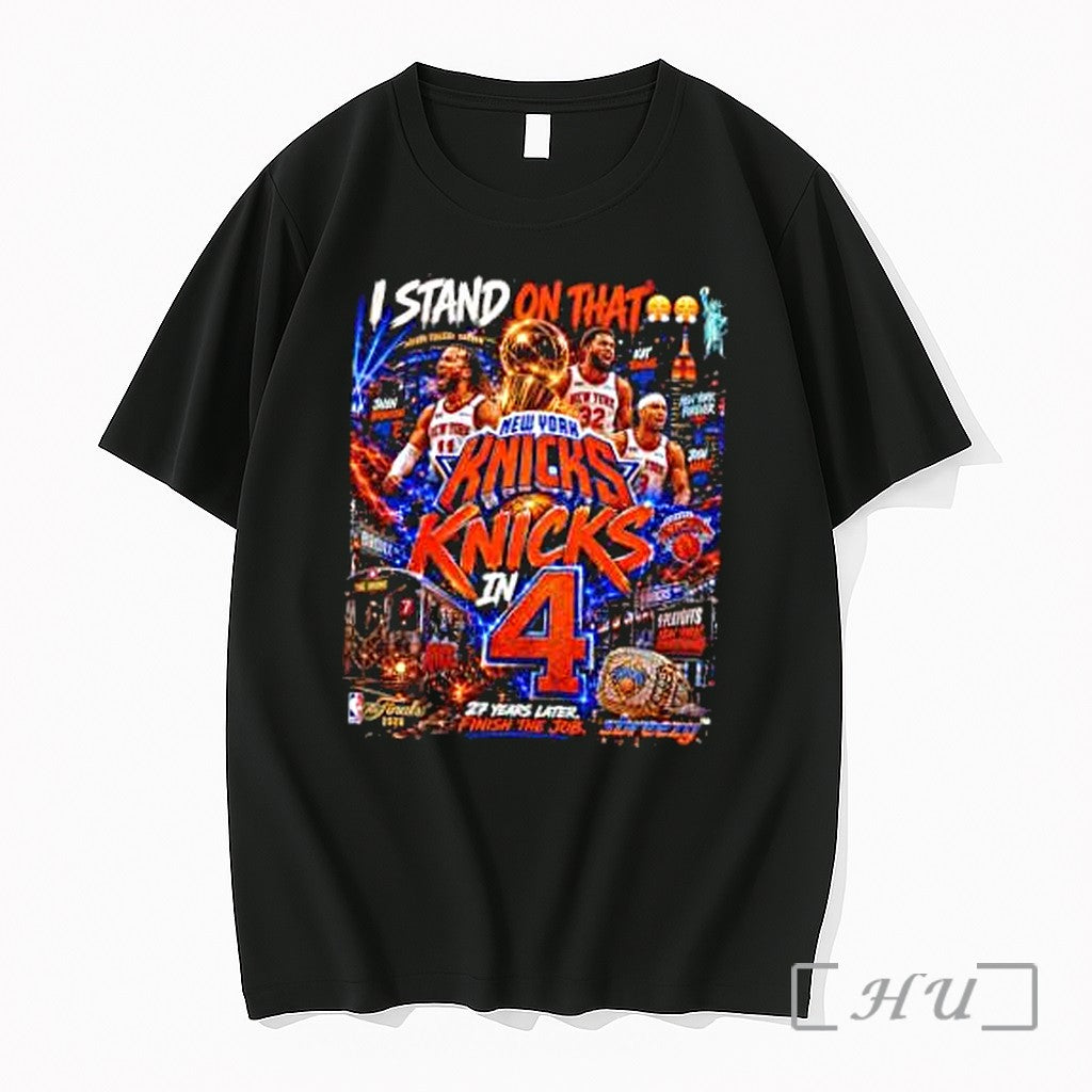 Officials New York Knicks 2026 Finals 27 Year Later Finish The Job Premium T Shirts