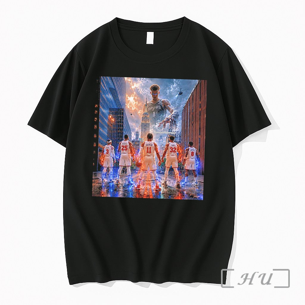 Officials New York Knicks Vs San Antonio Spurs Victor Wembanyama Tee Premium T Shirts Sweater
