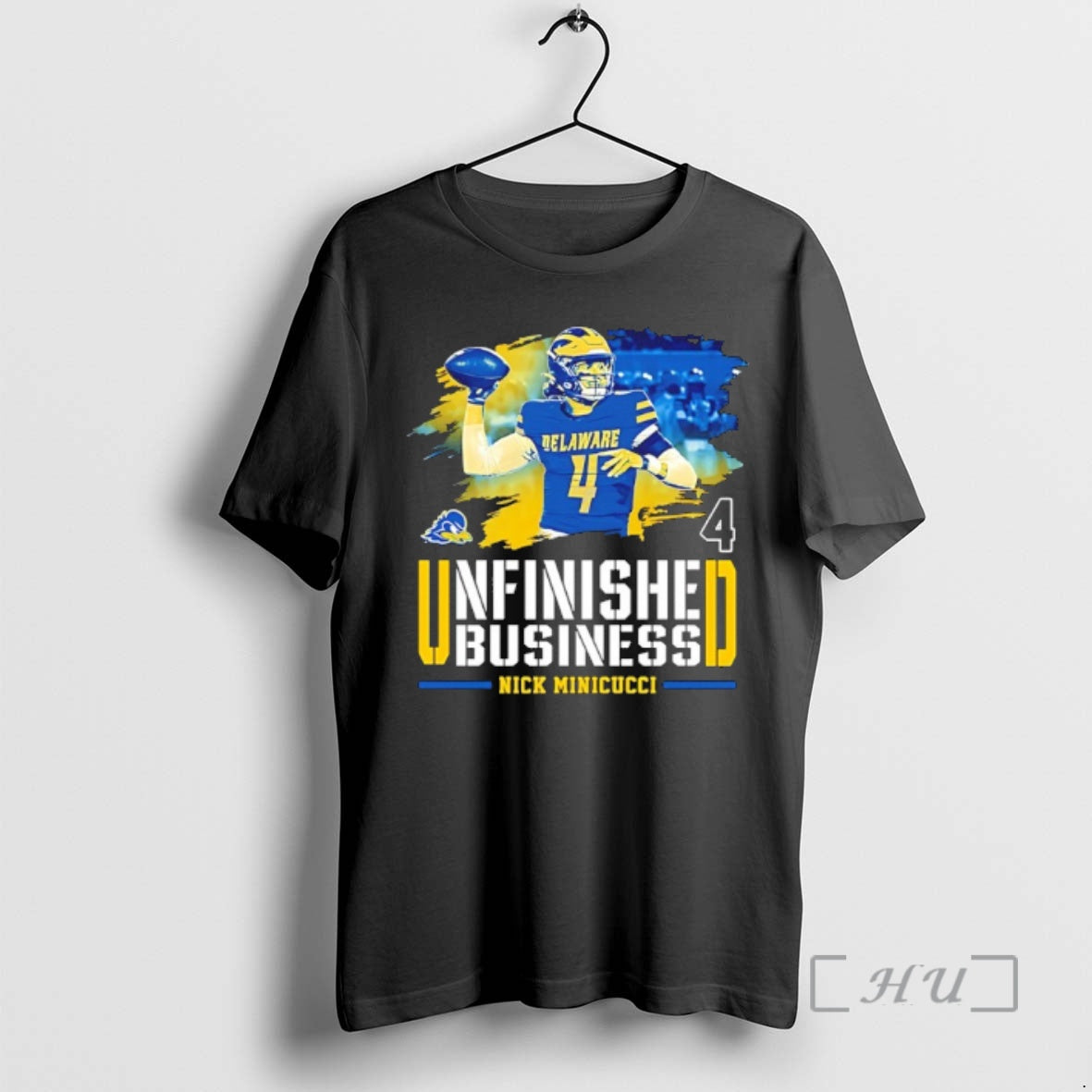 Officials Nick Minicucci Delaware Fightin Blue Hens Unfinished Business T-Shirts, Hoodie, Sweatshirt | PrintMintTees.com