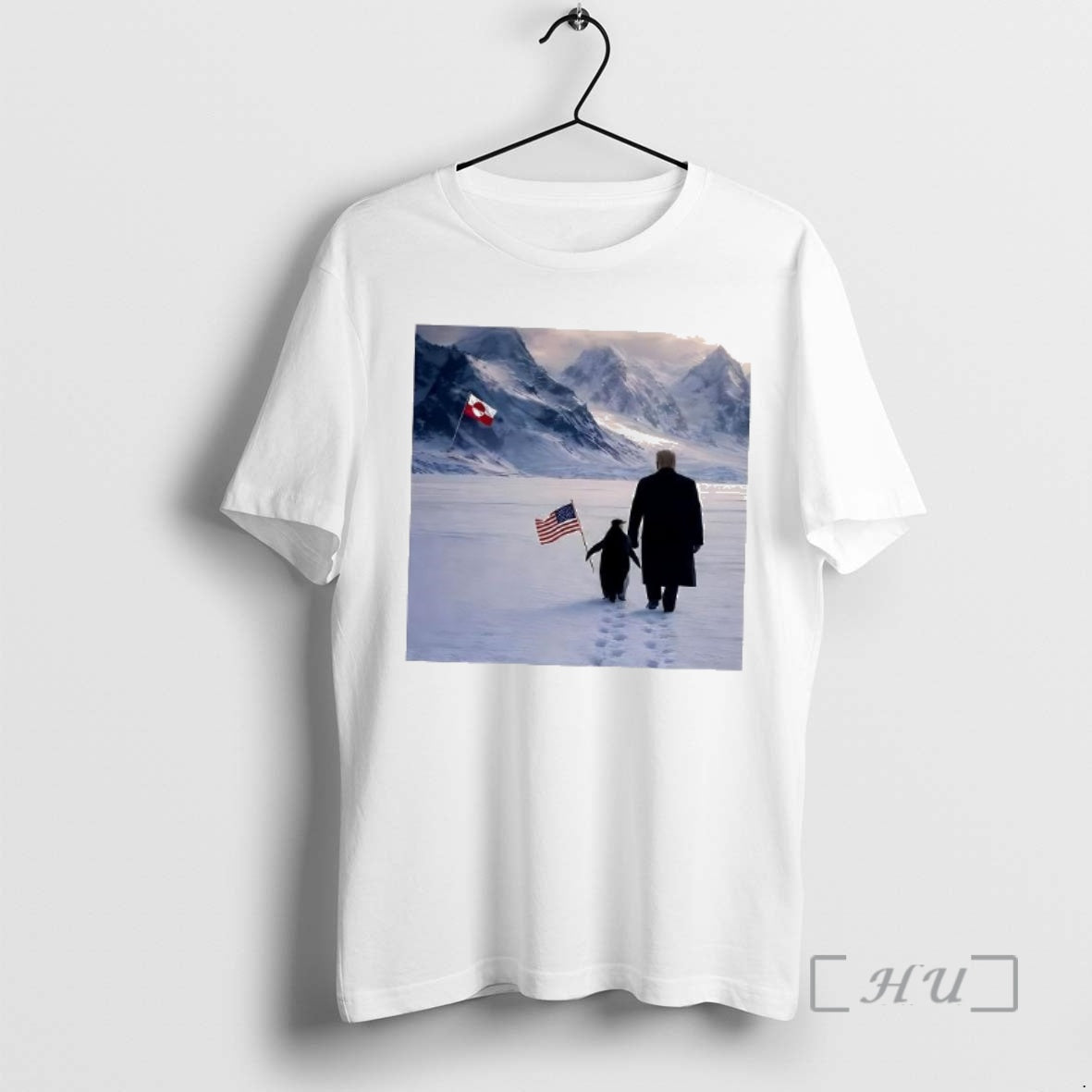 Officials Nihilist Penguin And Trump Flag Woman T-Shirts, Hoodie, Sweatshirt | PrintMintTees.com