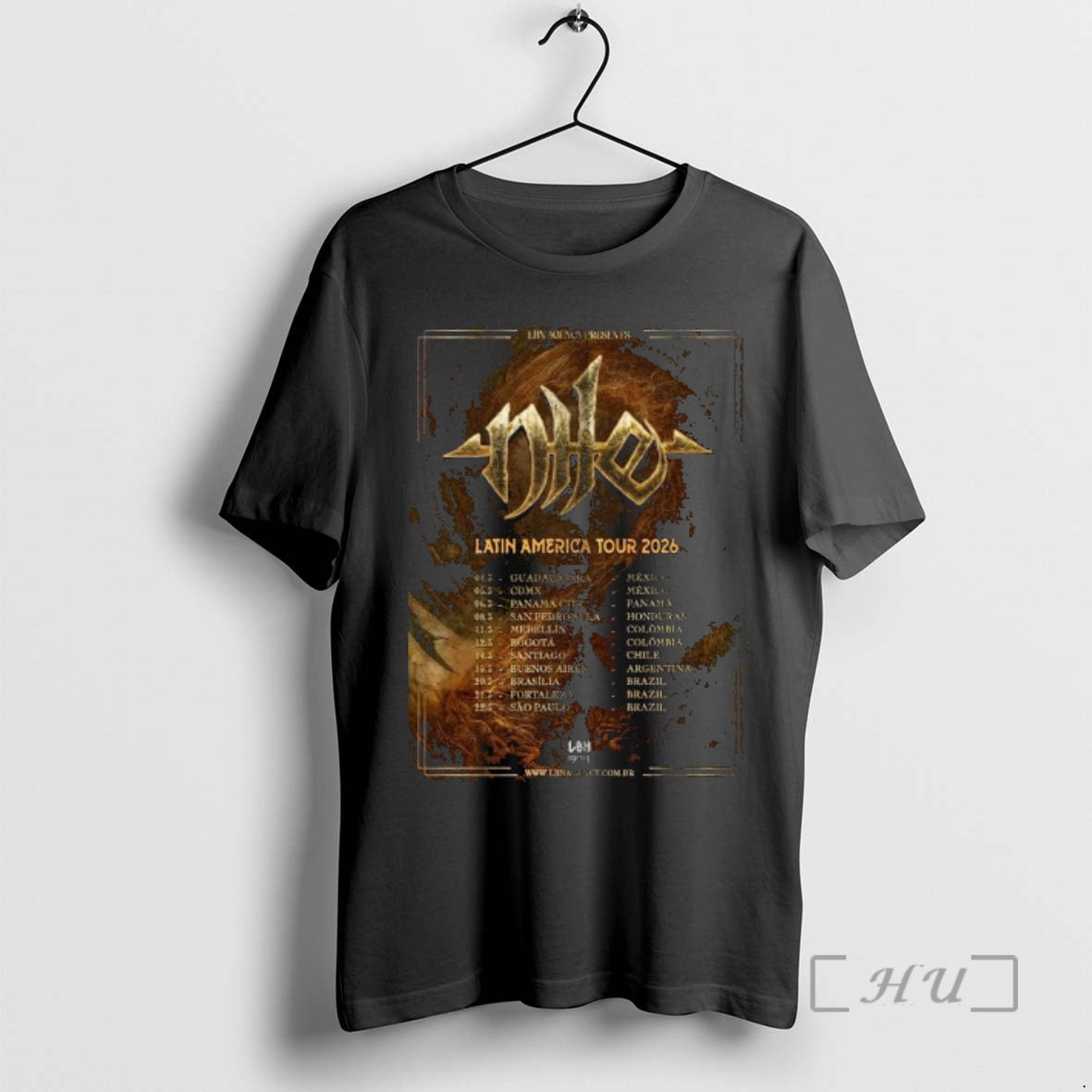 Officials Nile Latin America Tour 2026 Schedule Dates T-Shirts, Hoodie, Sweatshirt | PrintMintTees.com