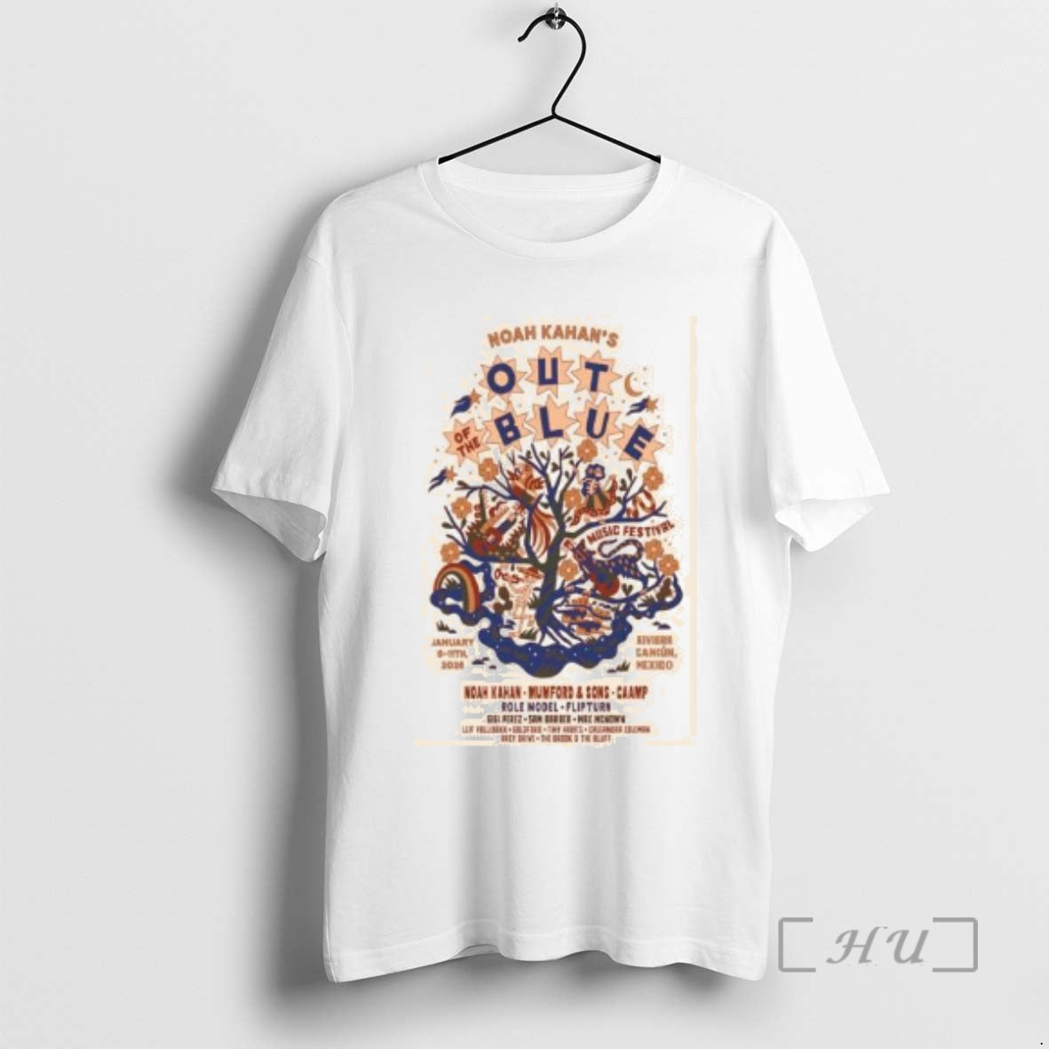 Officials Noah Kahan Riviera Cancun January 8 11 2026 Show Circle White Premium T Shirts Hoodie, Sweatshirt