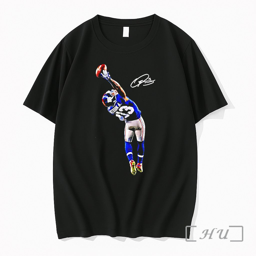 Officials Odell Beckham Jr The Catch Indianapolis Colts Nfl Number 13 Signature Premium T Shirts