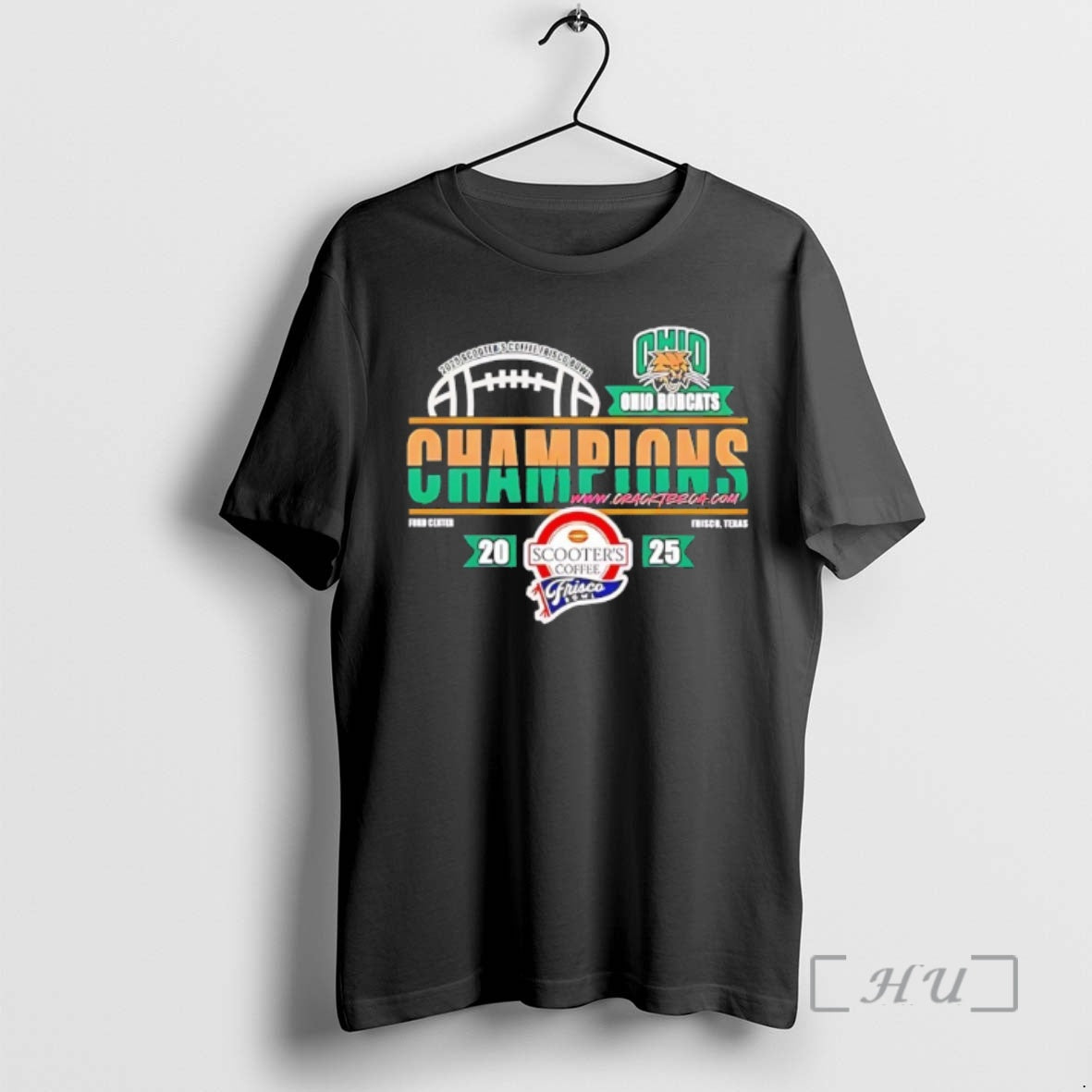 Officials Ohio Bobcats 2025 Scooters Coffee Frisco Bowl Champions Logo T-Shirts, Hoodie, Sweatshirt | PrintMintTees.com