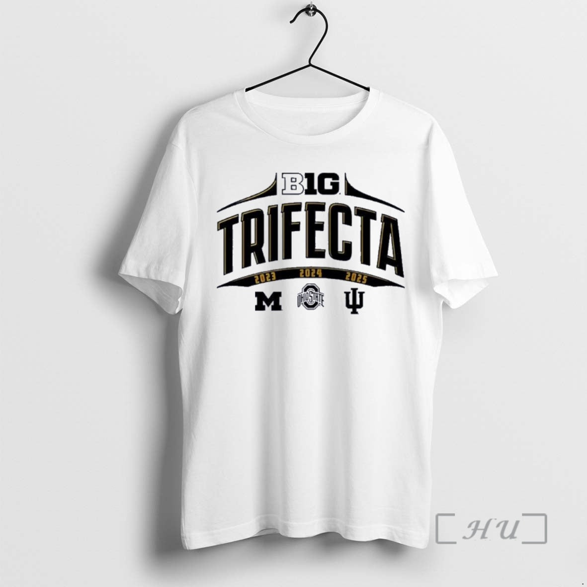 Officials Ohio State Michigan And Indiana Big Ten Trifecta T-Shirts, Hoodie, Sweatshirt | PrintMintTees.com