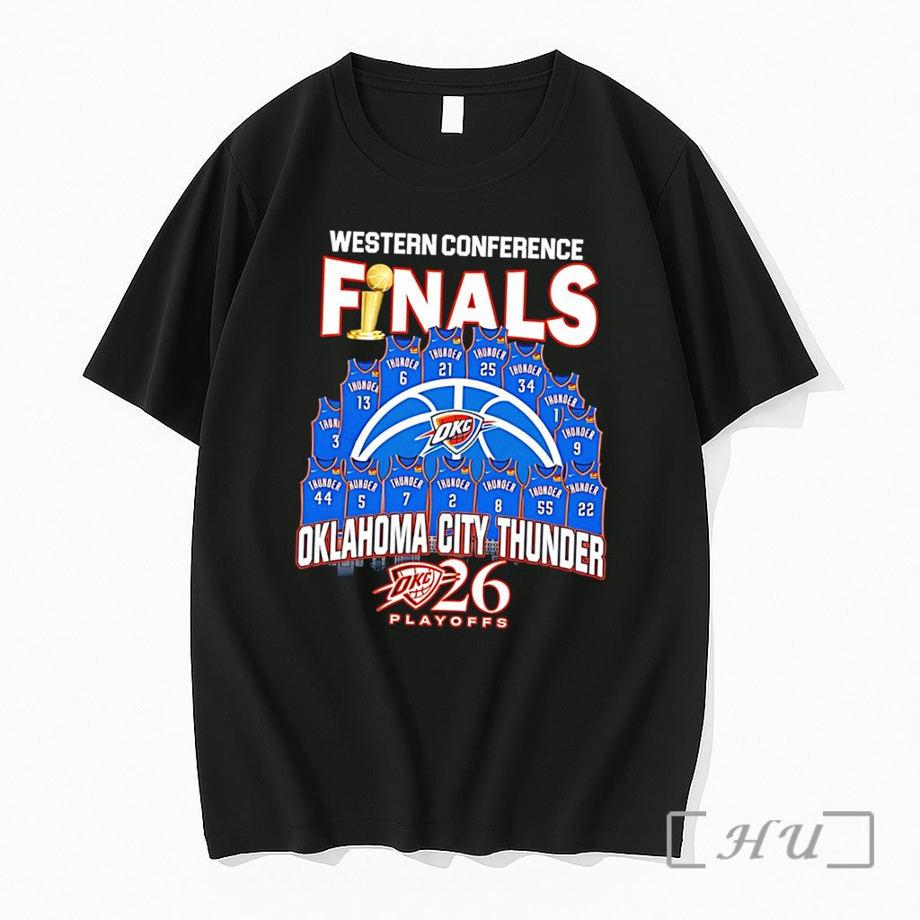 Officials Oklahoma City Thunder Western Conference Finals Playoffs Jerseys Collage Tee Premium T Shirts Sweater