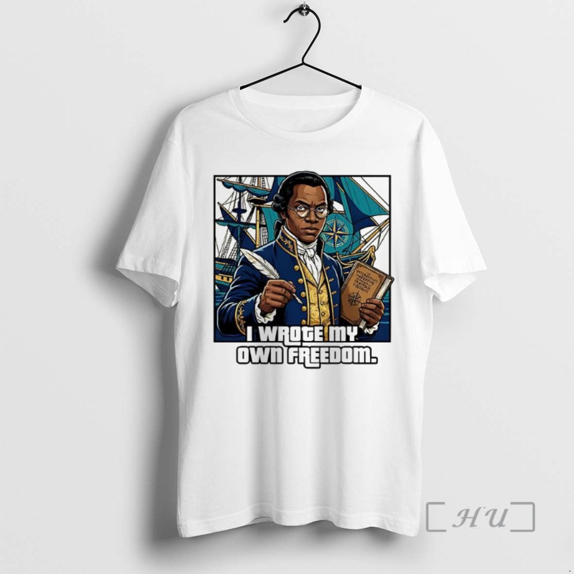 Officials Olaudah Equiano I Wrote My Own Freedom Cartoon Woman T-Shirts, Hoodie, Sweatshirt | PrintMintTees.com