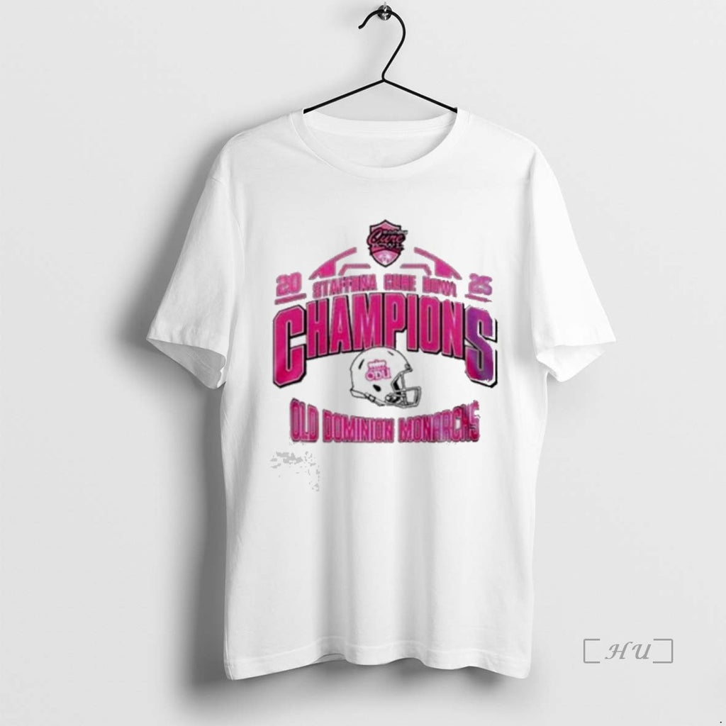 Officials Old Dominion Monarchs Champions Staffdna Cure Bowl 2025 Championship T-Shirts, Hoodie, Sweatshirt